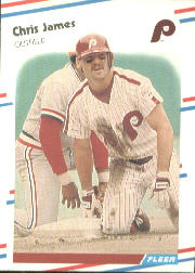1988 Fleer Baseball Cards      307     Chris James